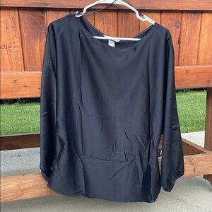 H&M Elegant Black Blouse